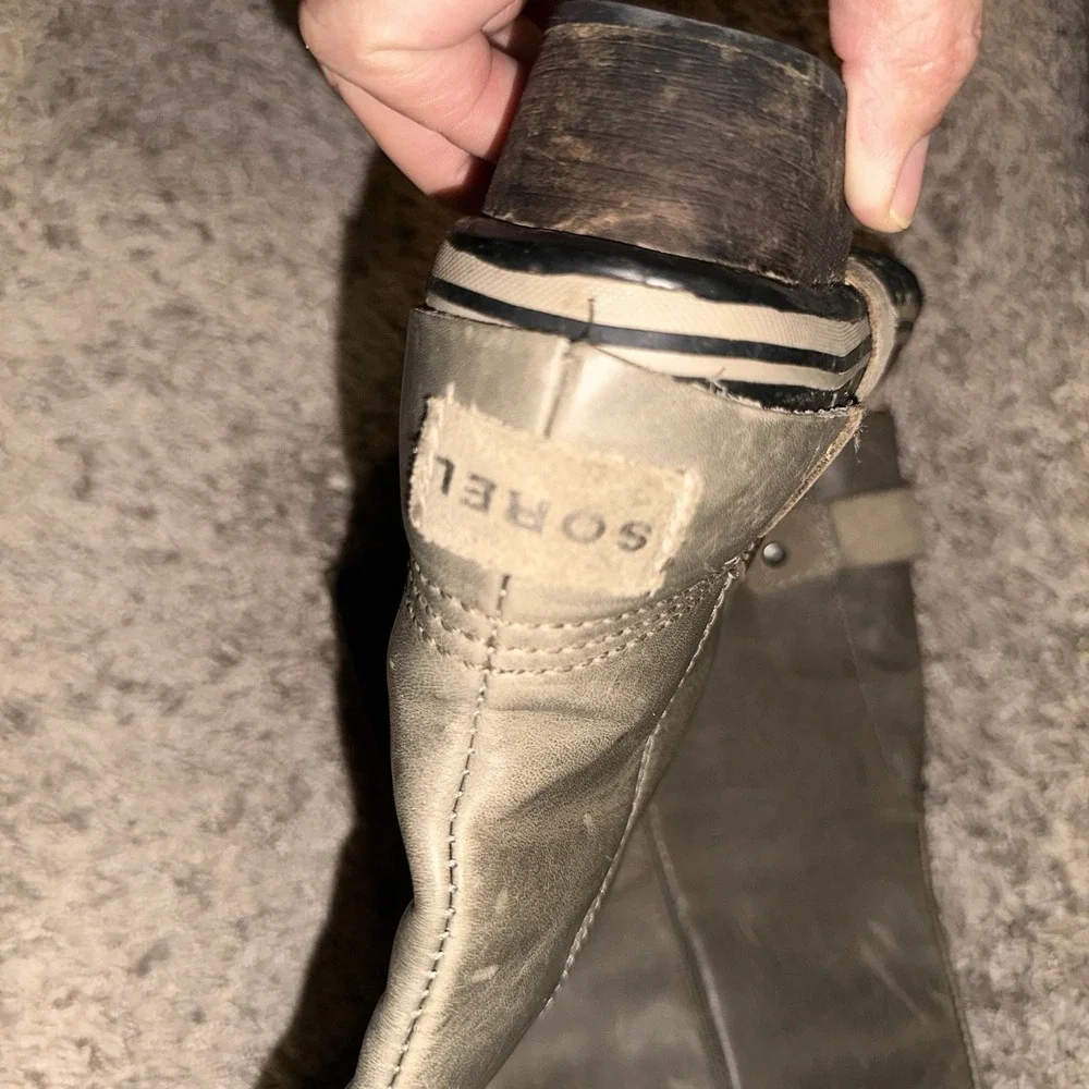 SOREL SLIMPACK TALL  Equestrian Riding‎ BOOTS Waterproof SHALE GRAY 7.5 RARE